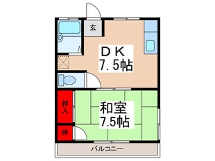 マルヨシコーポの物件間取画像